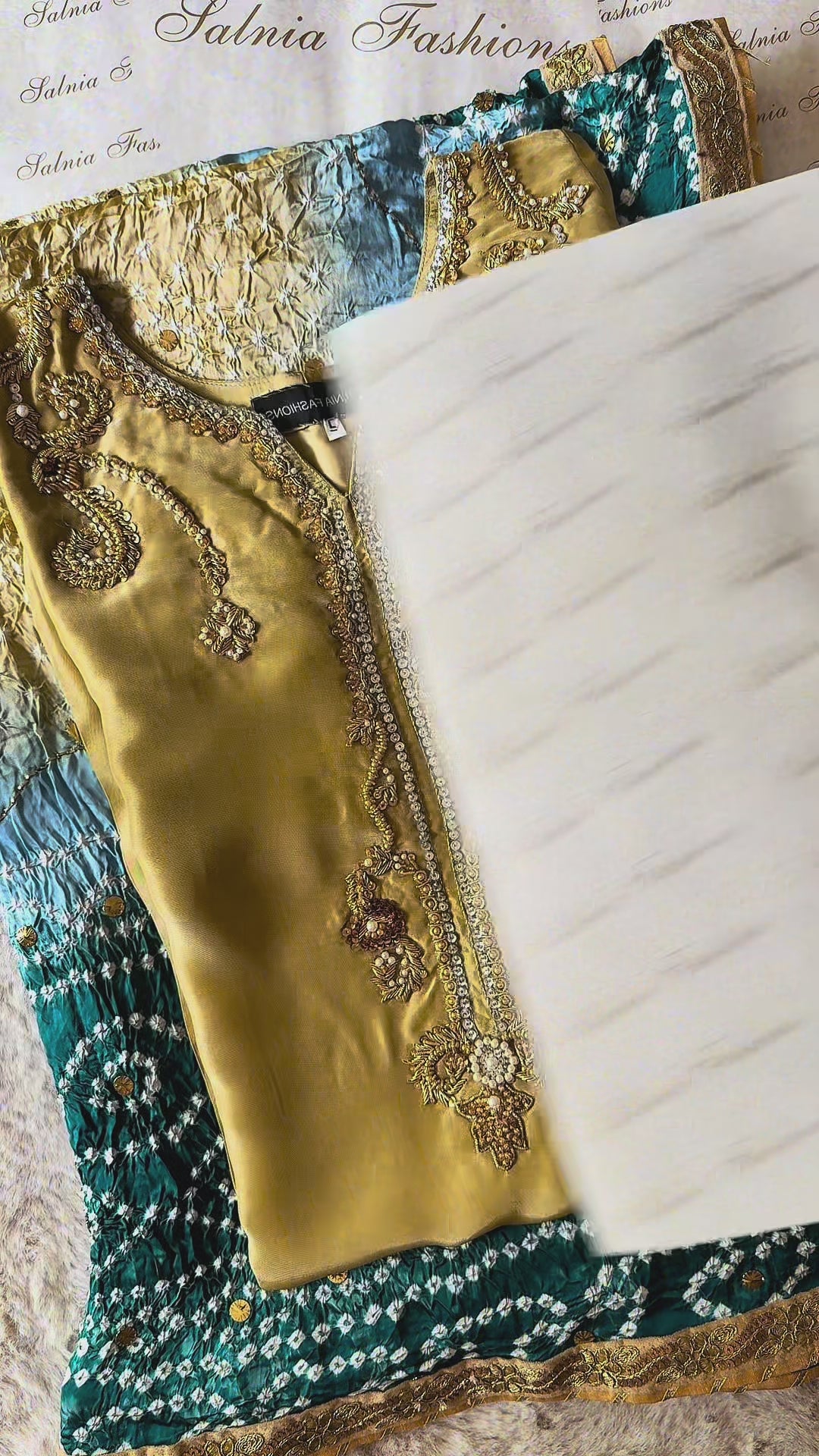 CUSTOM SERIES PURE SILK CHUNRI SUITS CHSF06