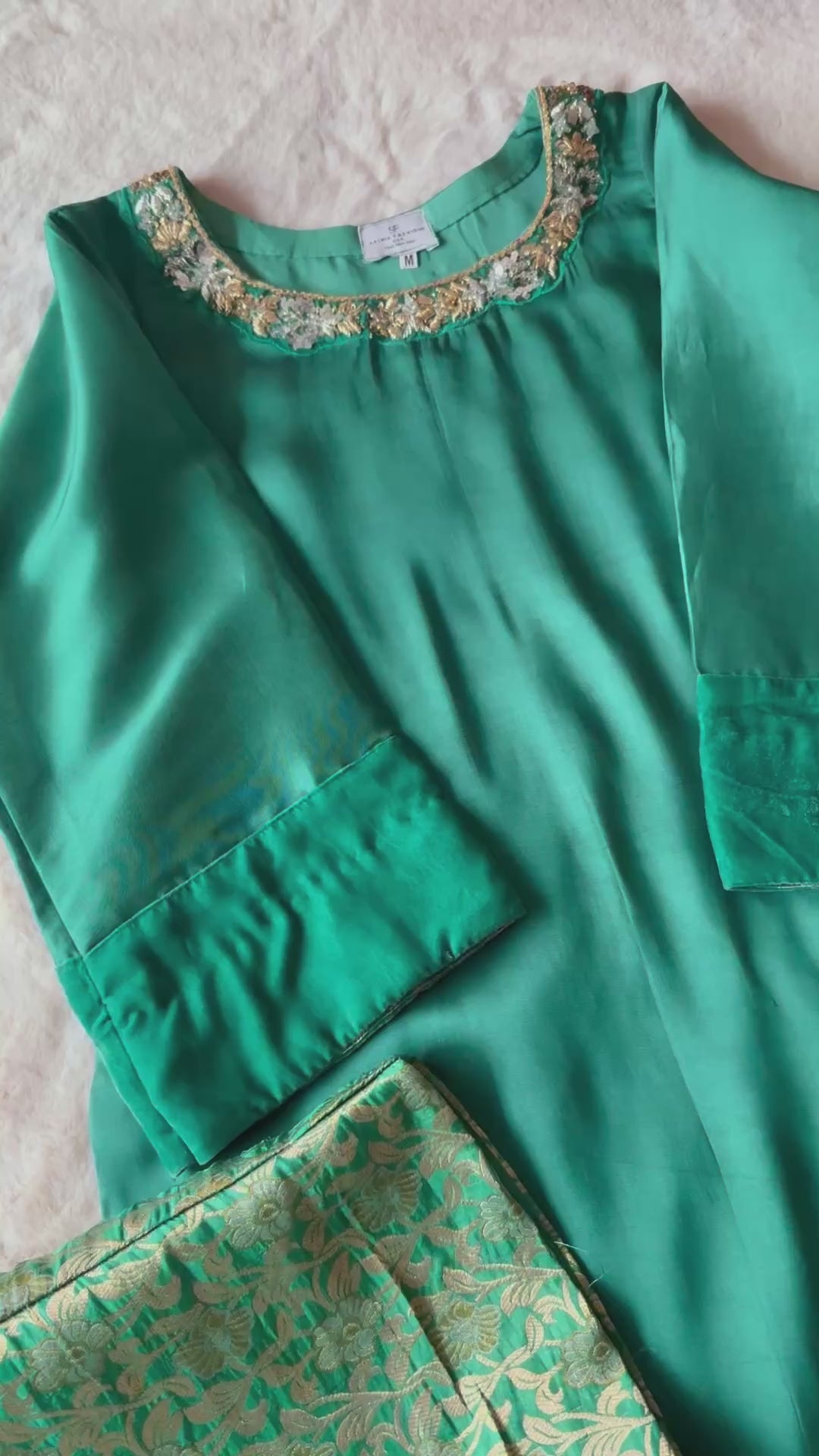 HANDWORK SHEESHA SILK PARTYWEAR SUIT CSPW03