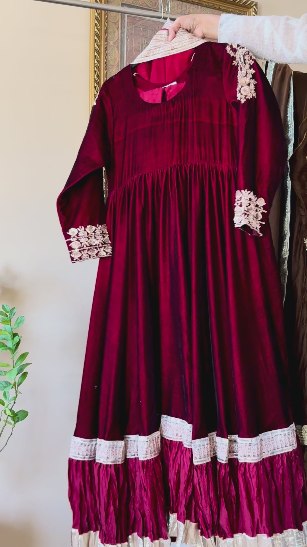 VELVET FORMAL FROCK PARTYWEAR SUIT VLSF02