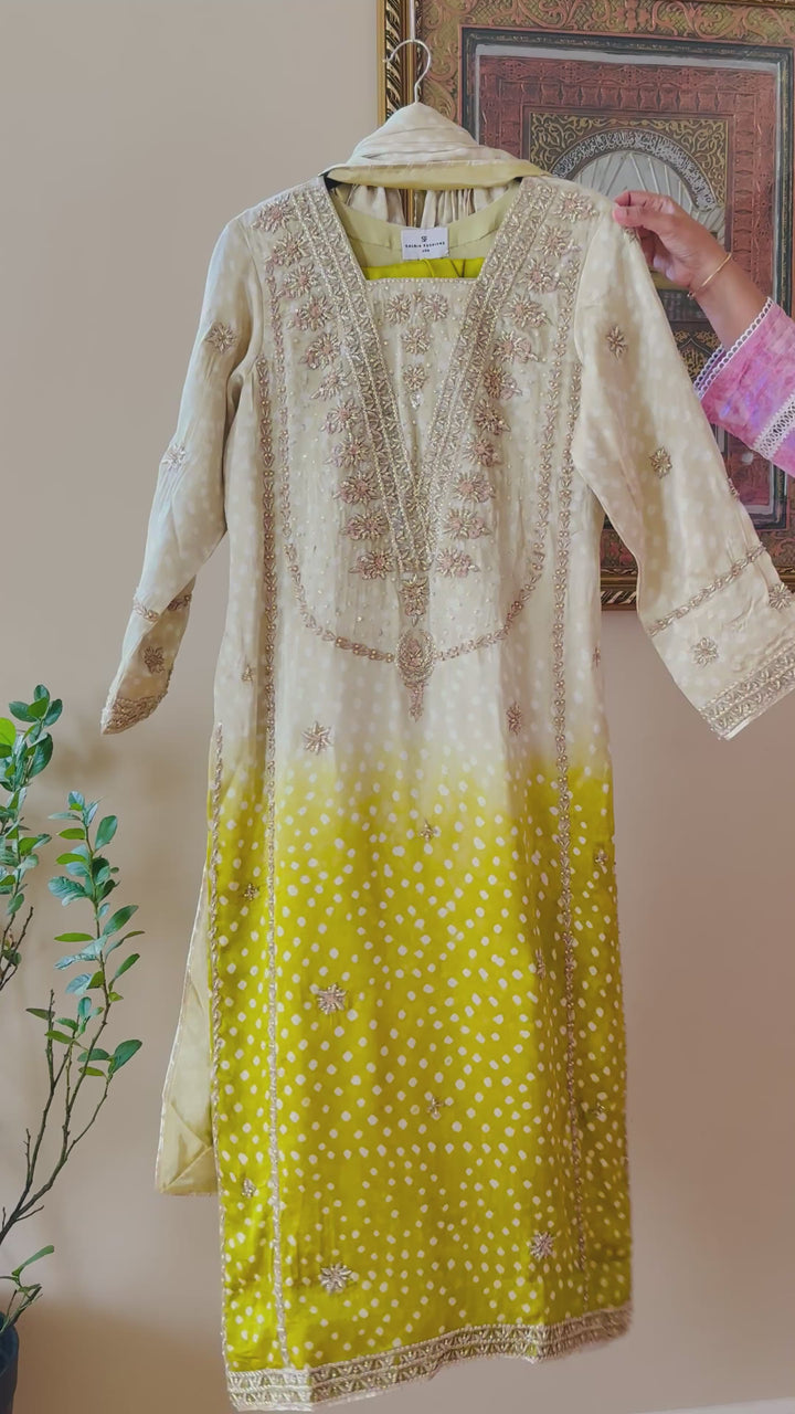 PURE SILK CHUNRI SUIT(CUSTOM SERIES) SFCH03