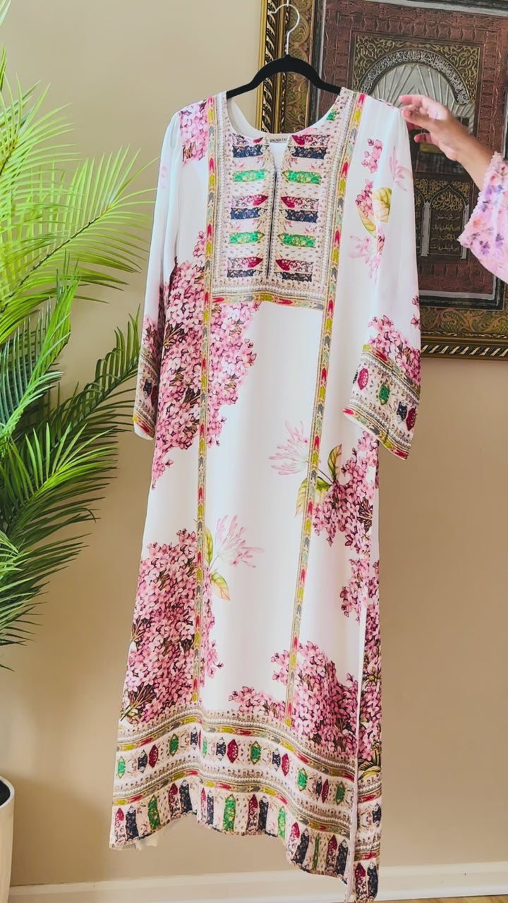 PURE CREPE SILK FUSION KAFTAN SFKF06