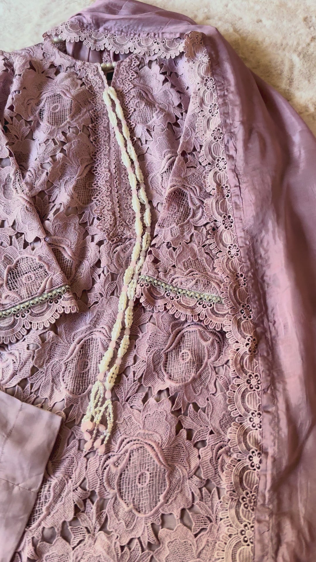 CUTWORK EMBROIDERED SUIT SCST18