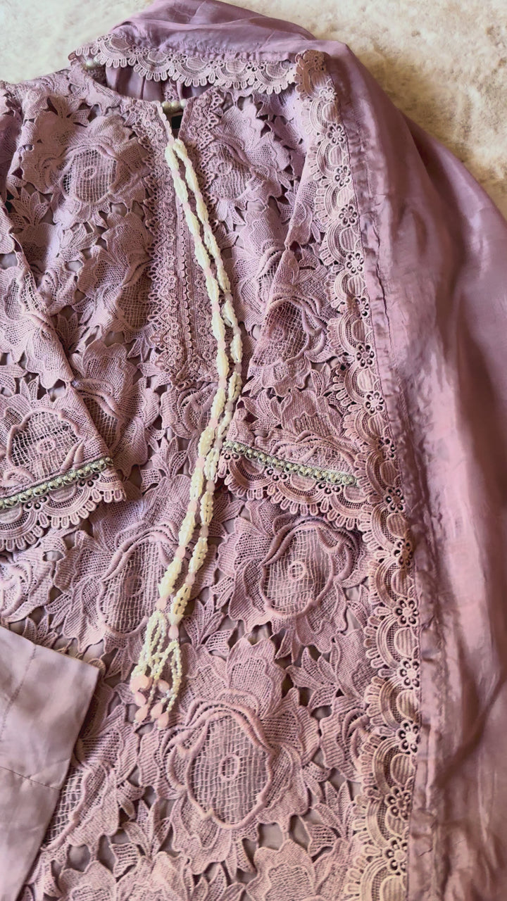 CUTWORK EMBROIDERED SUIT SCST18