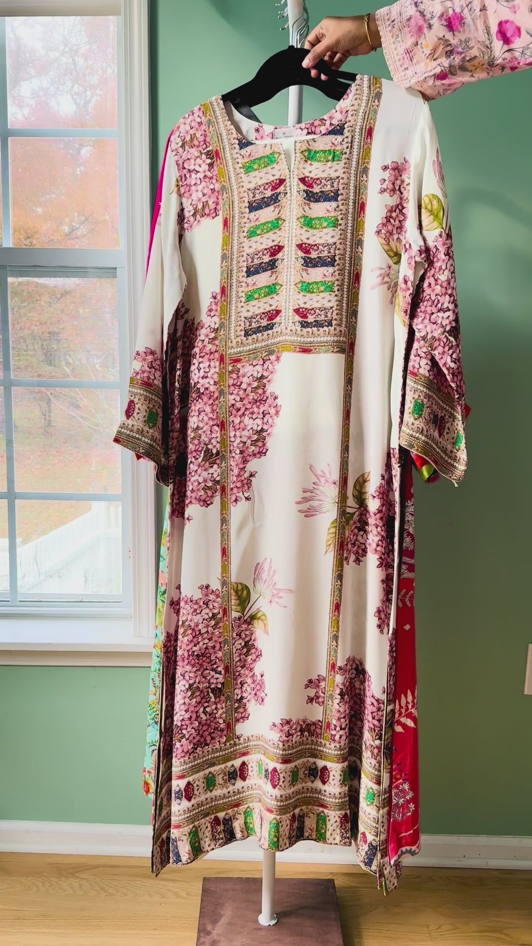 PURE CREPE SILK FUSION KAFTAN SFKF11