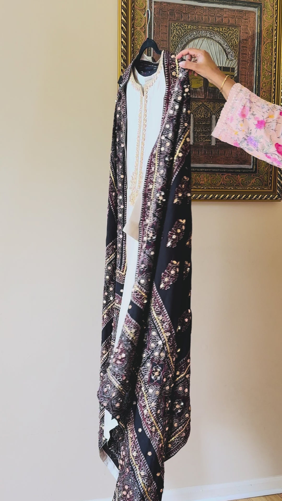 PURE SILK AJRAK SUIT AJSF02