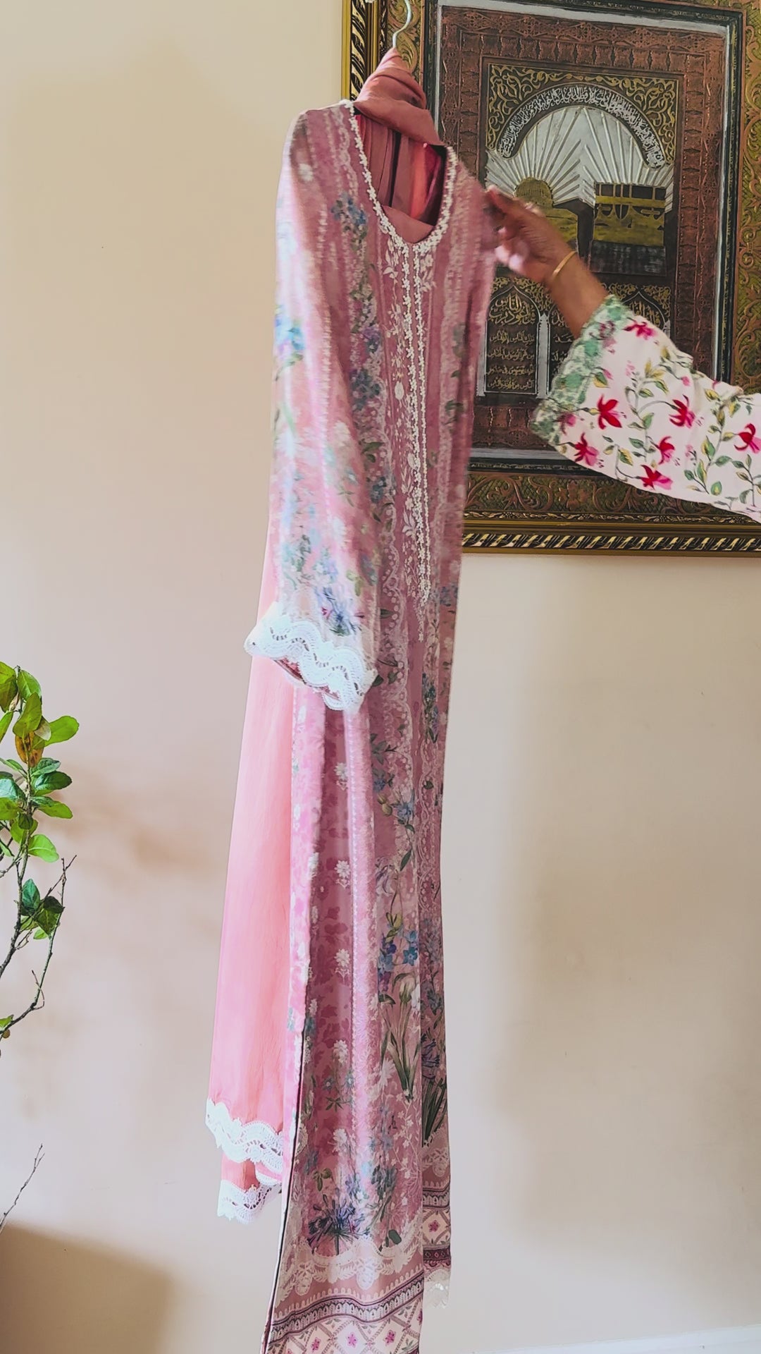 PURE CREPE SILK KAFTAN SET SFKF30
