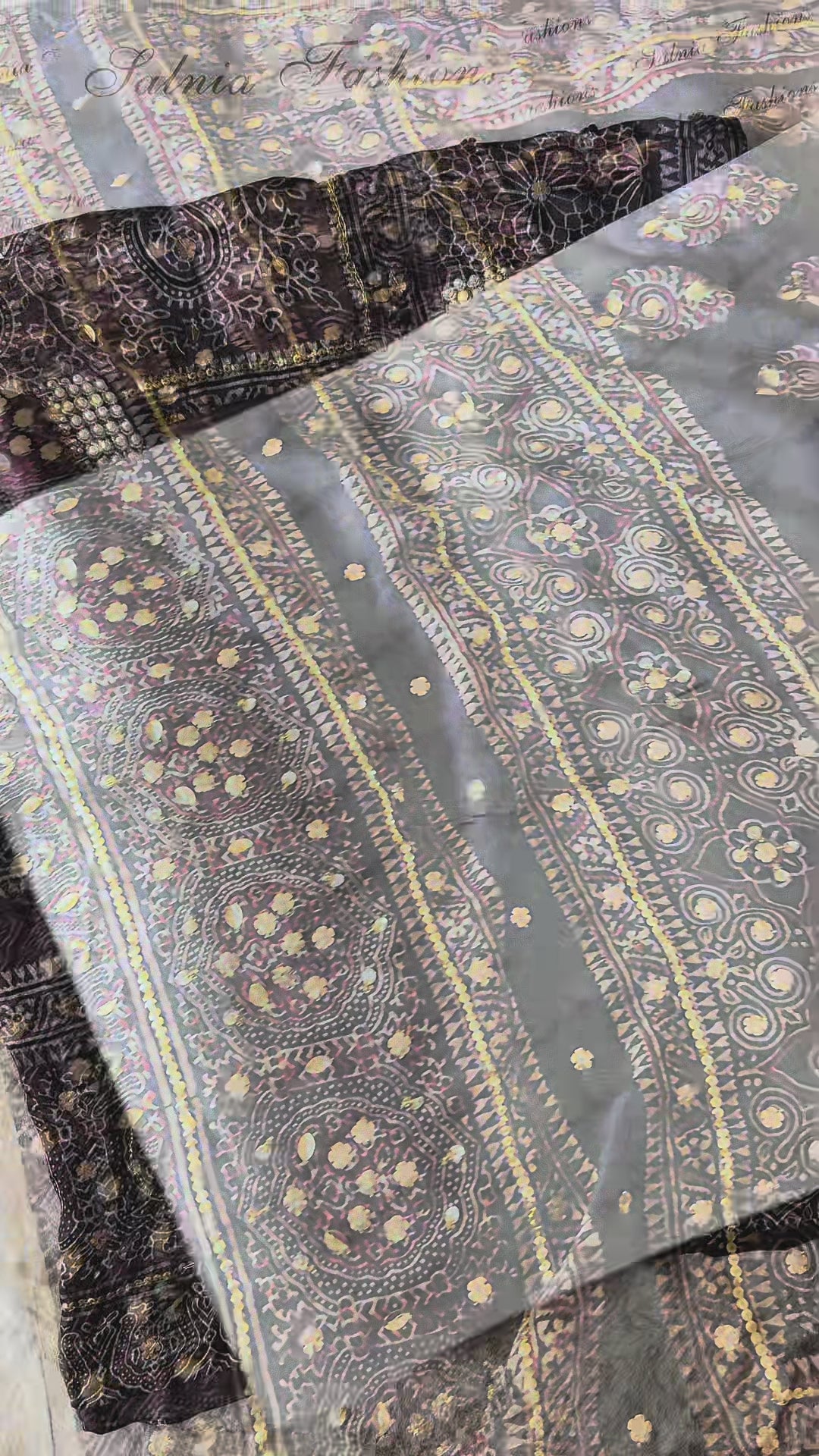 PURE SILK AJRAK SUIT AJSF04