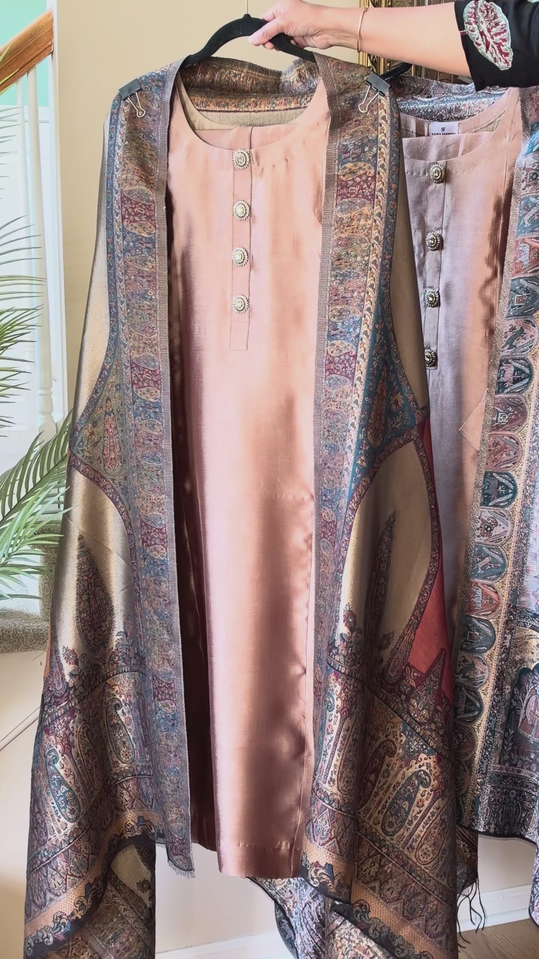 KHANI WOVEN PURE MOONLIGHT SHAWL SET KHMN02