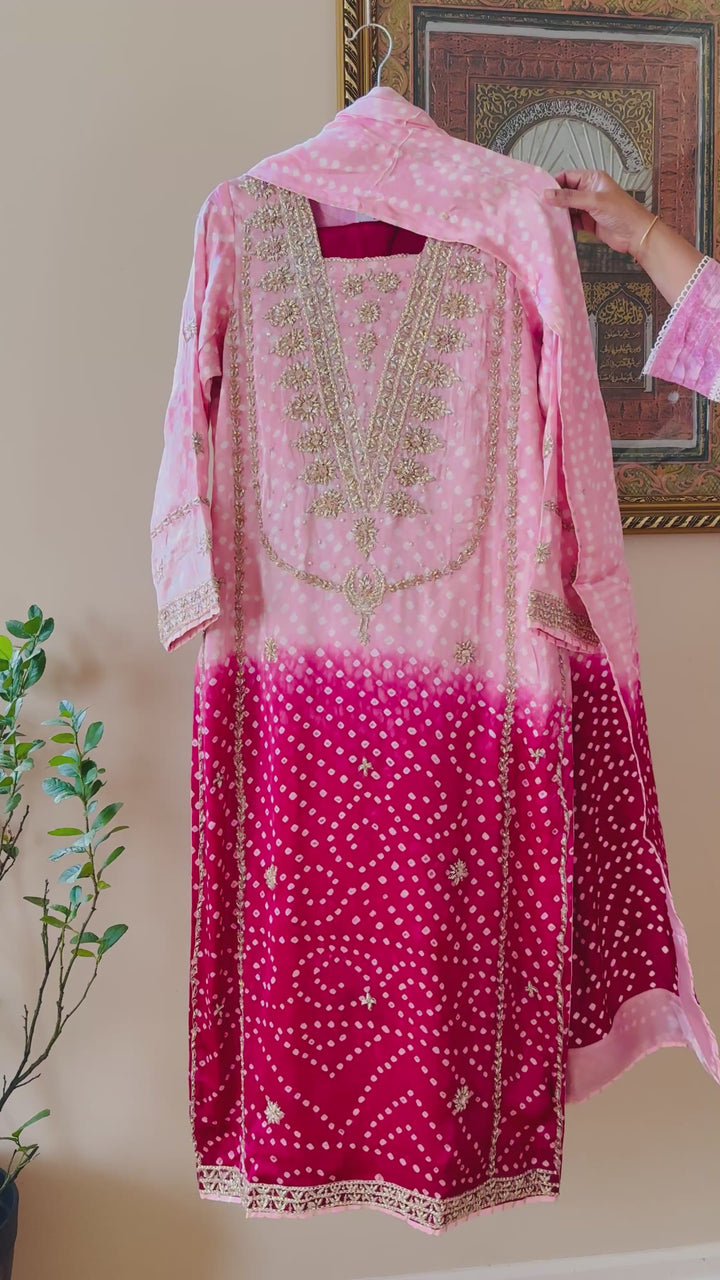 PURE SILK CHUNRI SUIT(CUSTOM SERIES) SFCH04