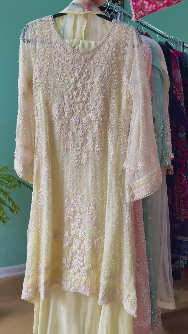 HEAVY PARTYWEAR PEARLWORK SUIT ALPW05