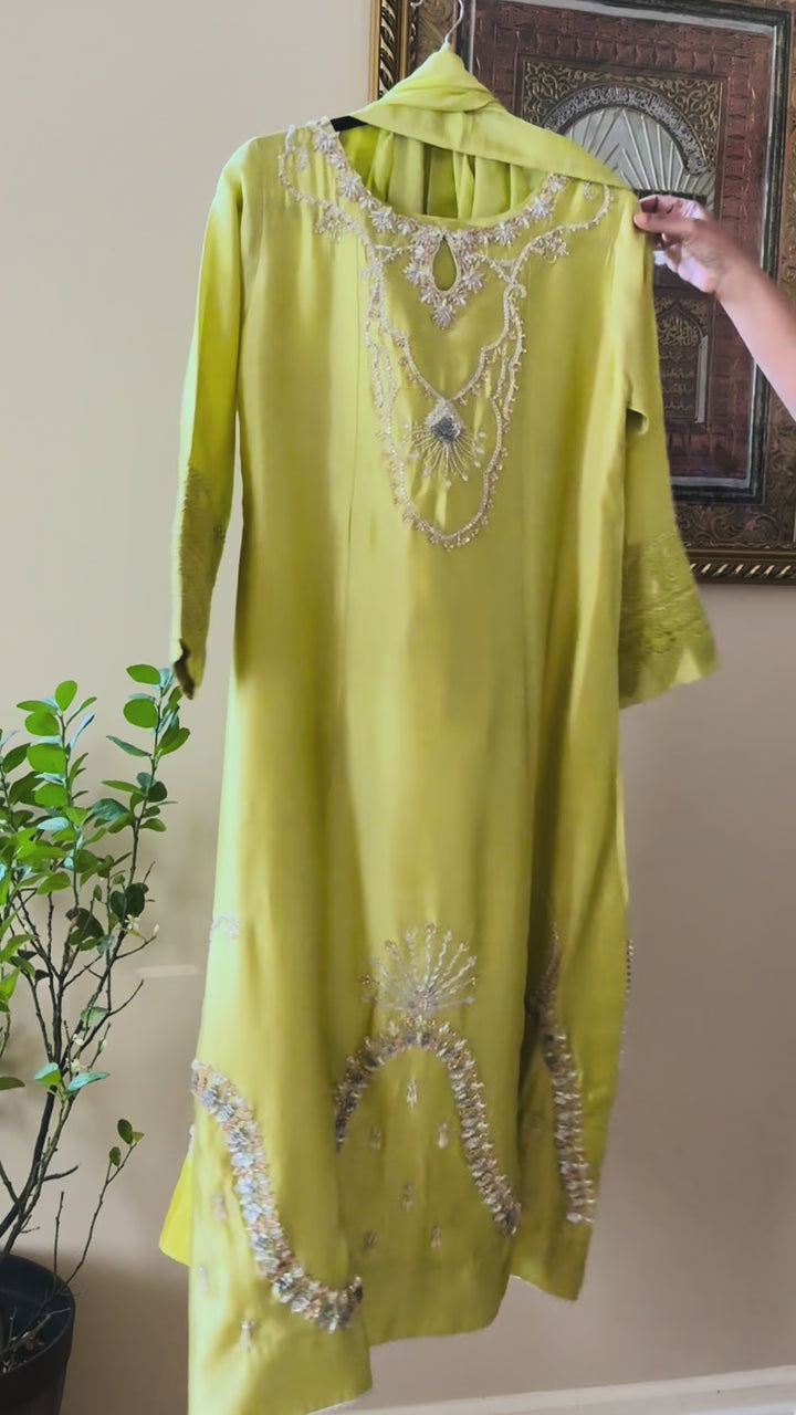 HEAVY PURE SILK CUSTOM PARTYWEAR MUSF03