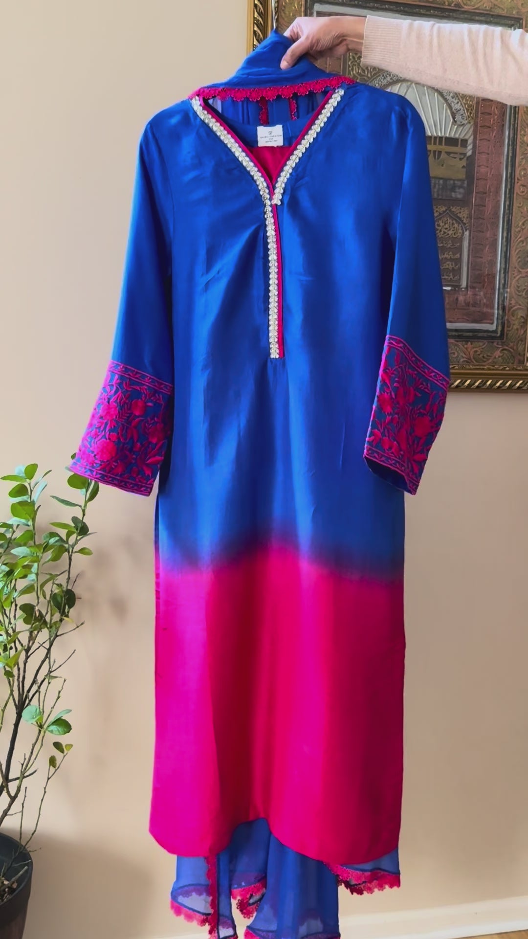 PURE 80GM RAW SILK EMBROIDERED SUIT RWSF04