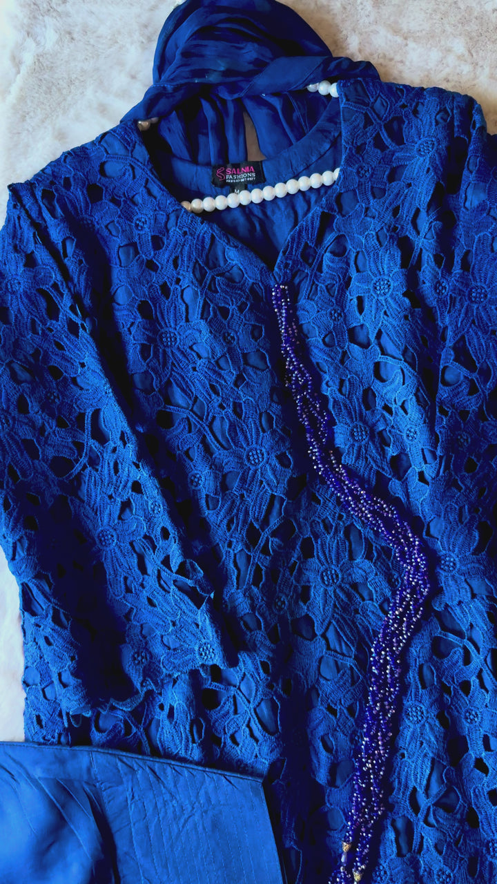 CUTWORK EMBROIDERED FARSHI SHALWAR SCFR12