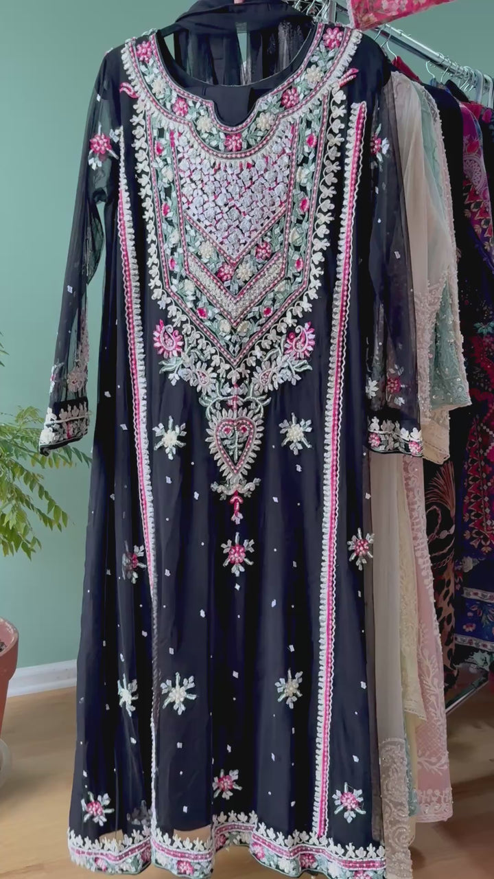 HEAVY PARTYWEAR PEARLWORK SUIT ALPW06