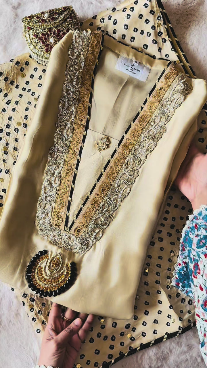 PURE SILK MUKESH CHUNRI SUIT(CUSTOM SERIES) SFCH02