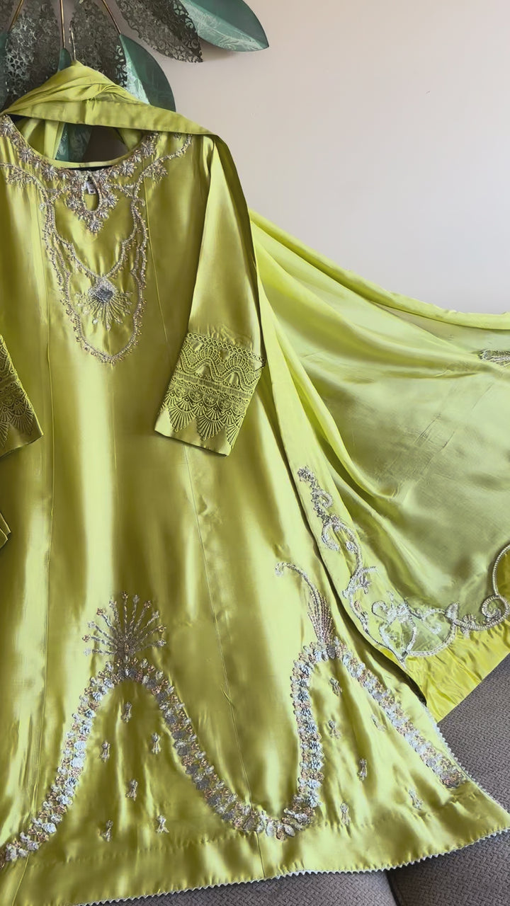 HEAVY PURE SILK CUSTOM PARTYWEAR MUSF03