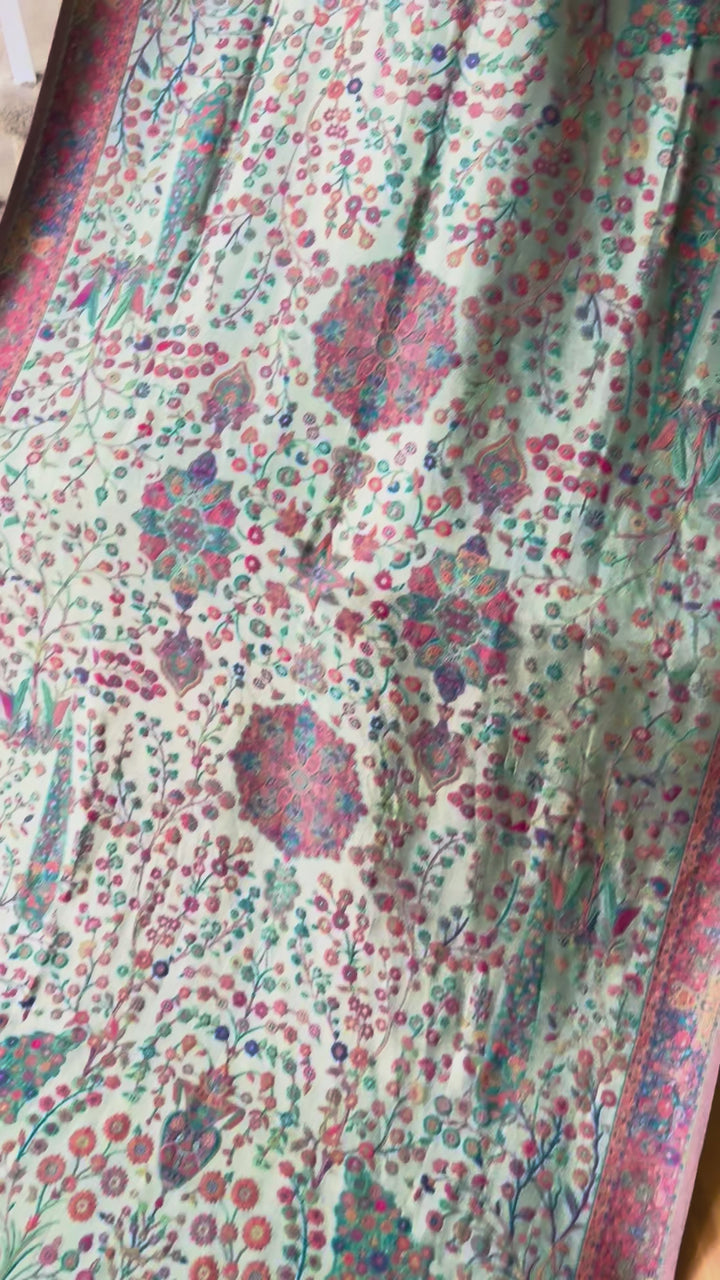 KHANI MOONLIGHT WOVEN PASHMINA SHAWL KHSF05