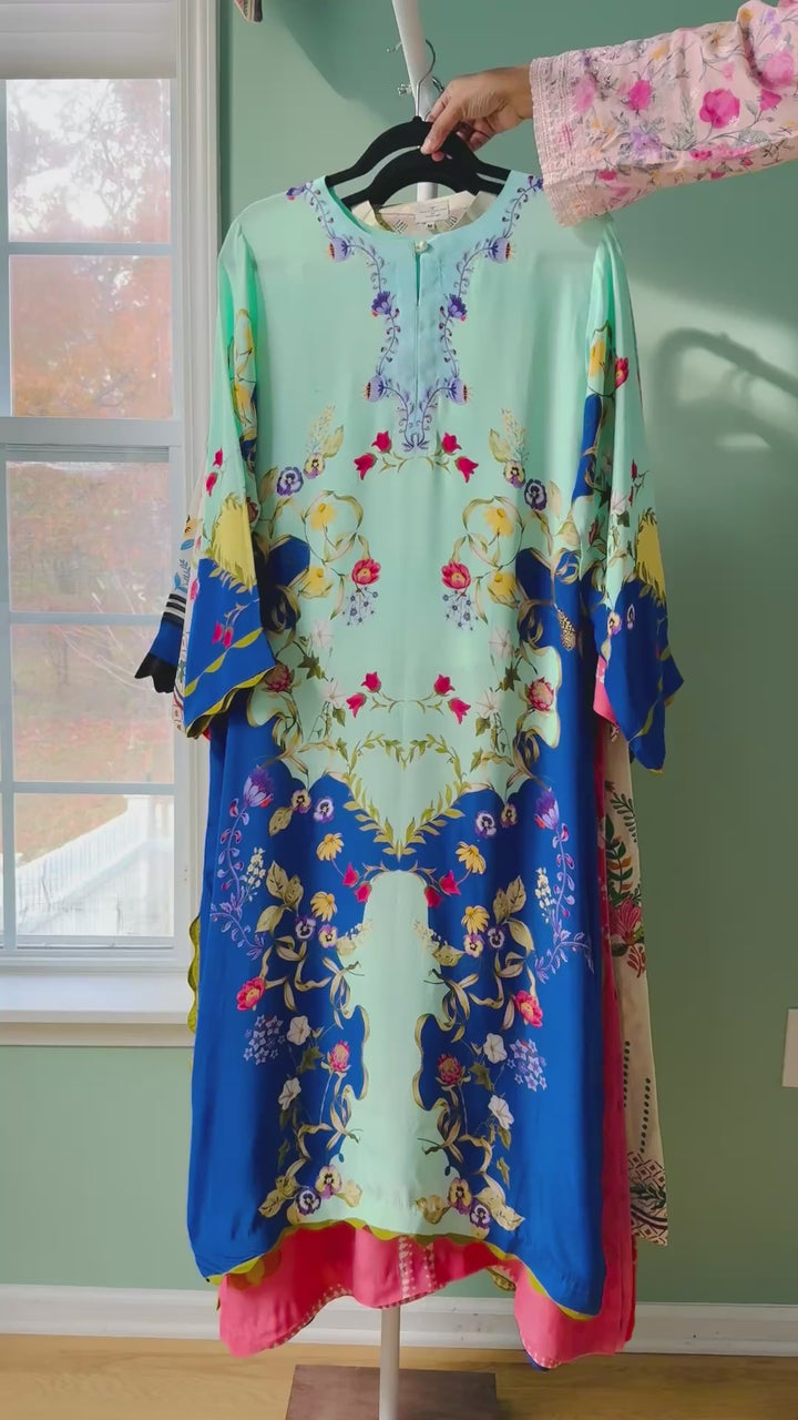 PURE CREPE SILK FUSION KAFTAN SFKF01