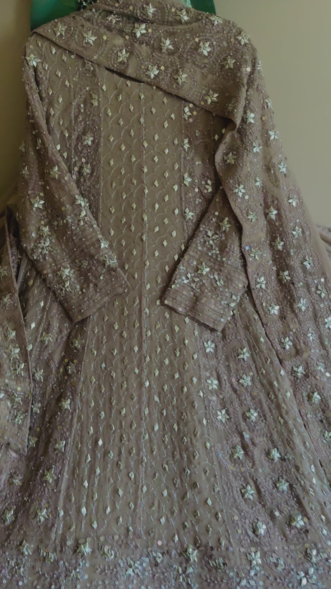 CHIKANKARI  MUKESH HEAVY FROCK CHSF06
