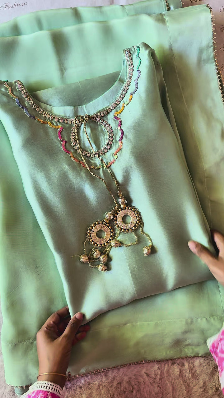 PURE SHEESHA SILK CUSTOM PARTYWEAR MUSF02