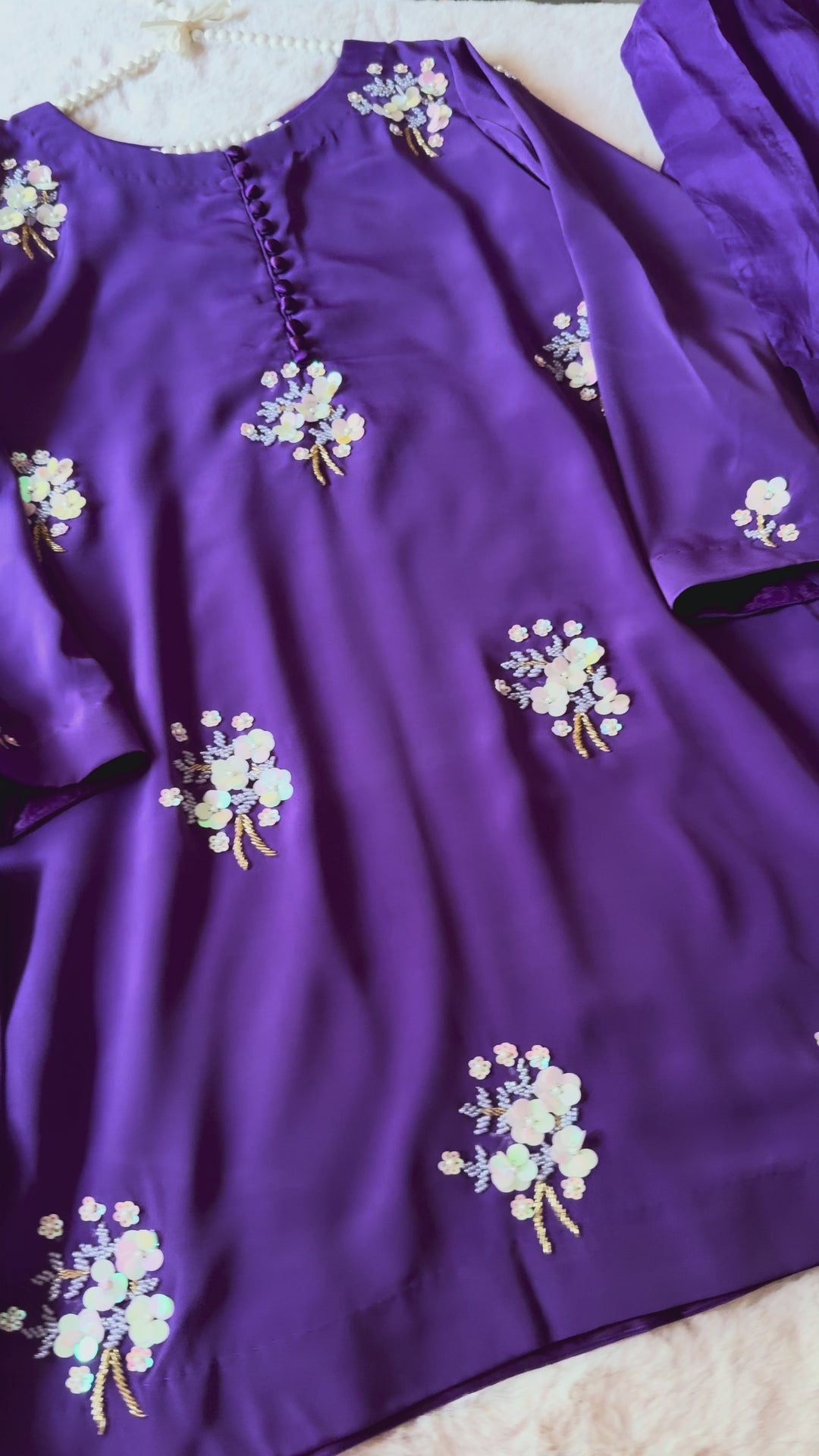 HAND EMBELLISHED SILK FARSHI SHALWAR FRSH01