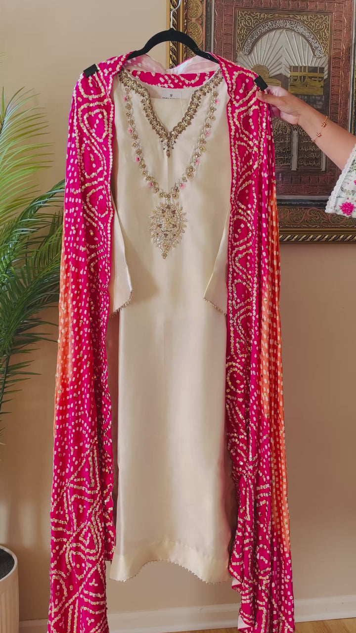 CUSTOM SERIES PURE SILK CHUNRI SUITS CHSF15