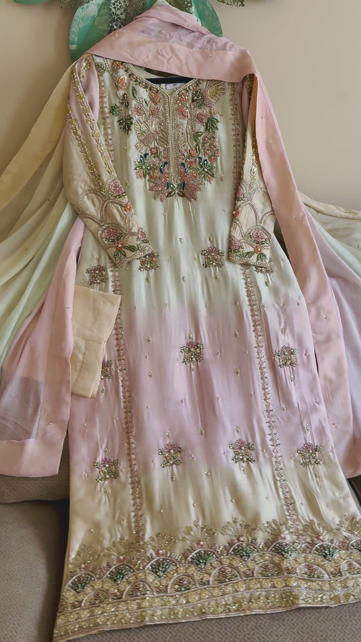 HEAVY PURE SILK CUSTOM WEDDING WEAR MUSF11