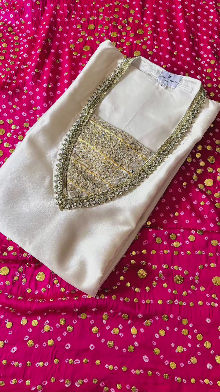 CUSTOM SERIES PURE SILK CHUNRI SUITS CHSF11