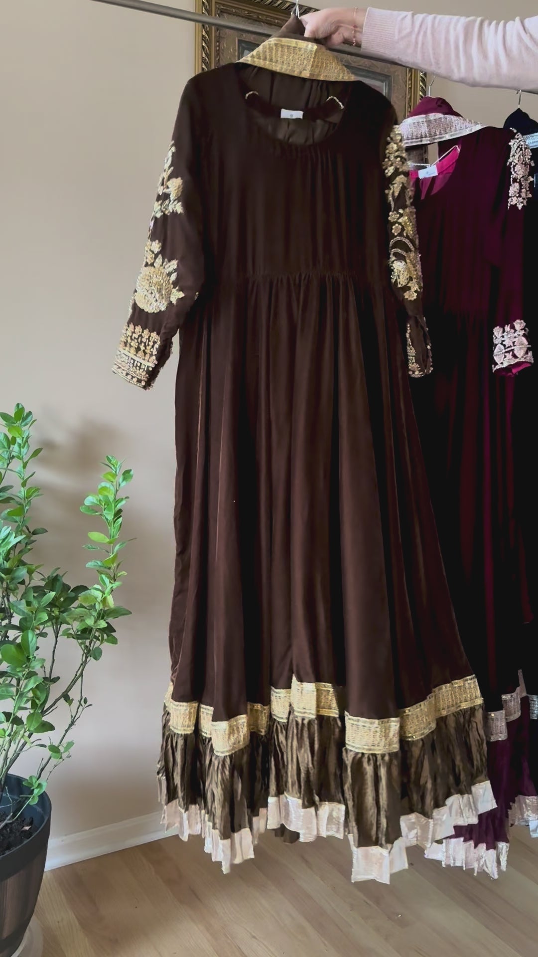 VELVET FORMAL FROCK PARTYWEAR SUIT VLSF01