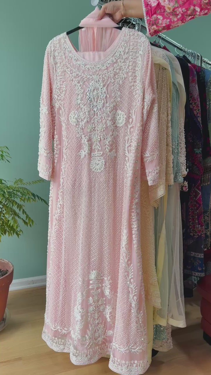 HEAVY PARTYWEAR PEARLWORK SUIT ALPW04