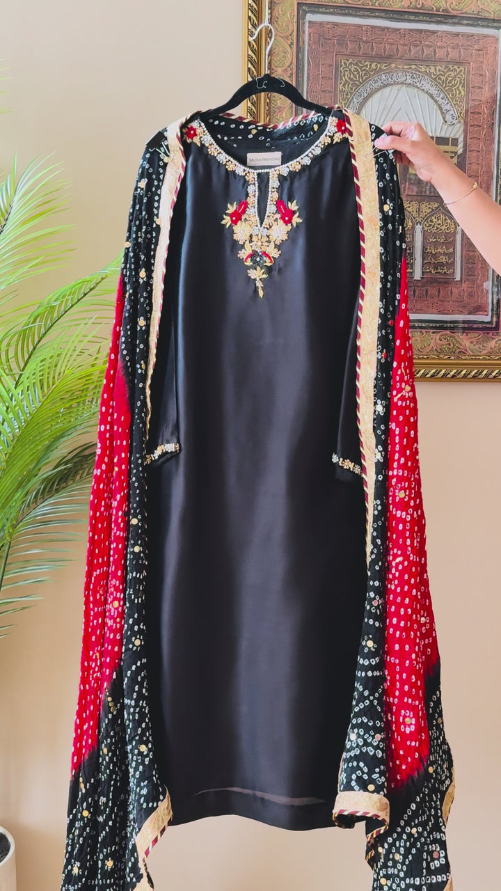 CUSTOM SERIES PURE SILK CHUNRI SUITS CHSF03