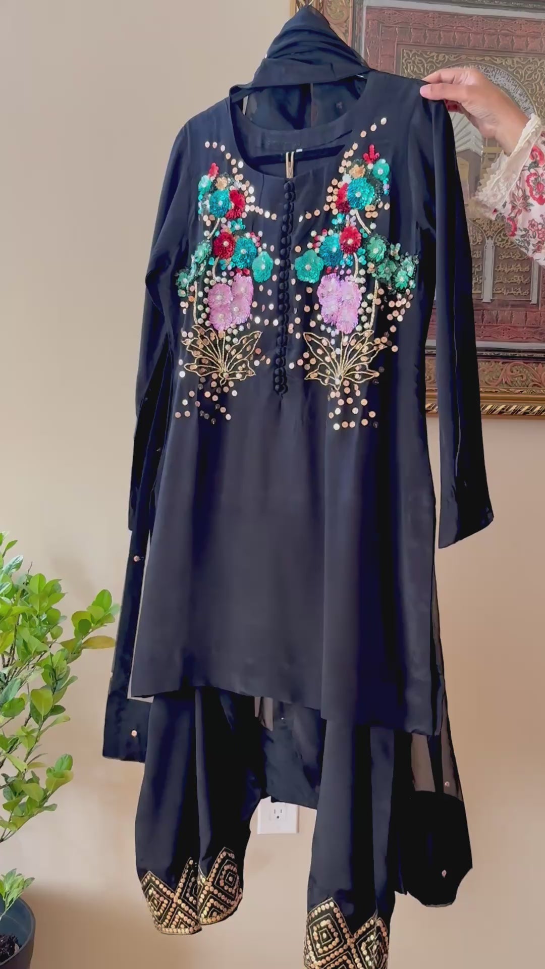 MUSE INSPIRED SILK FARSHI SHALWAR FRSH13