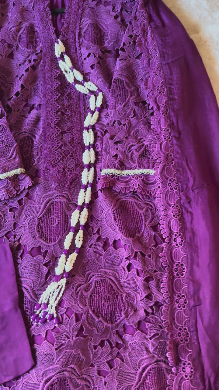 CUTWORK EMBROIDERED SUIT SCST16