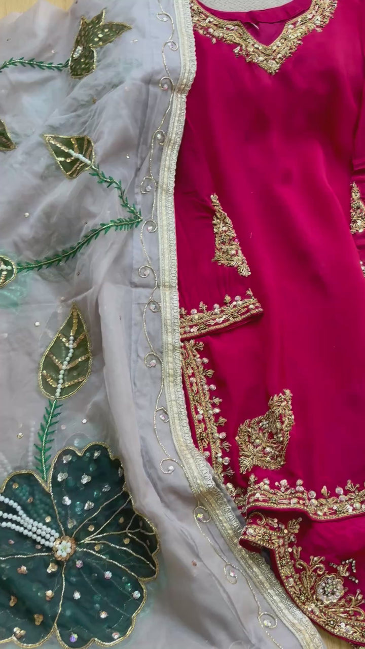 HEAVY PARTYWEAR SHARARA SET SFNQ04