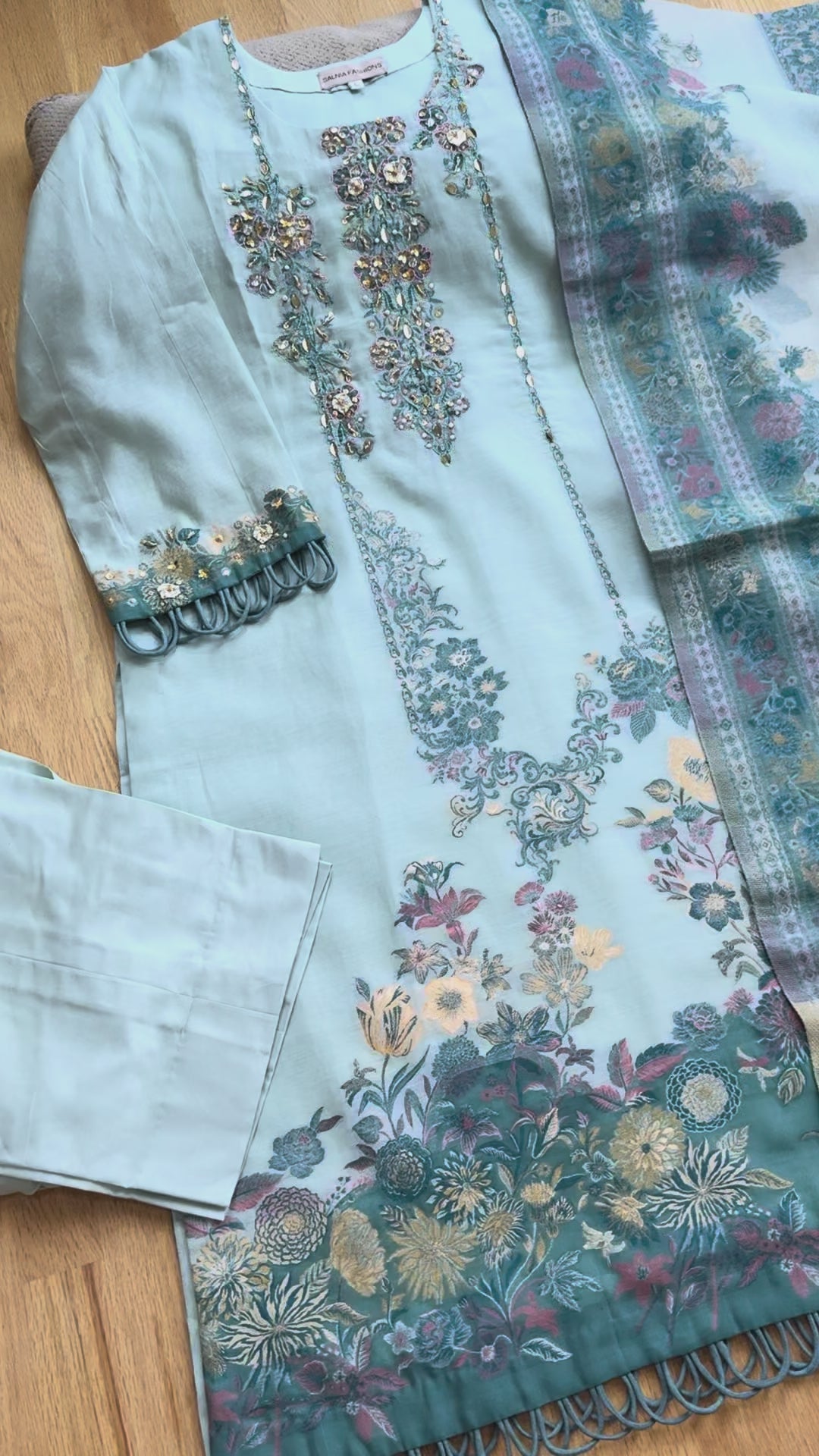 KHANI WOVEN PURE SILK SUIT KNSF01