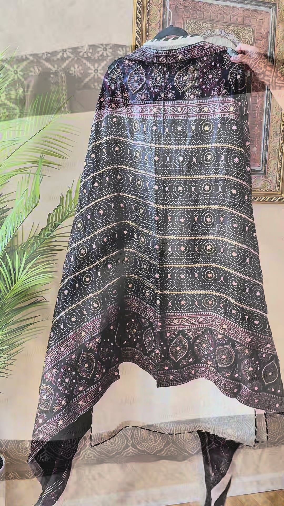 PURE SILK AJRAK SUIT AJSF06