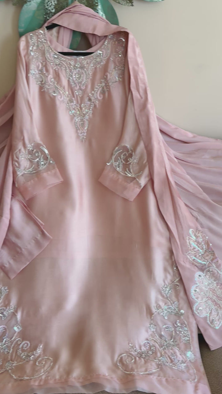 HEAVY PURE SILK CUSTOM PARTYWEAR MUSF04